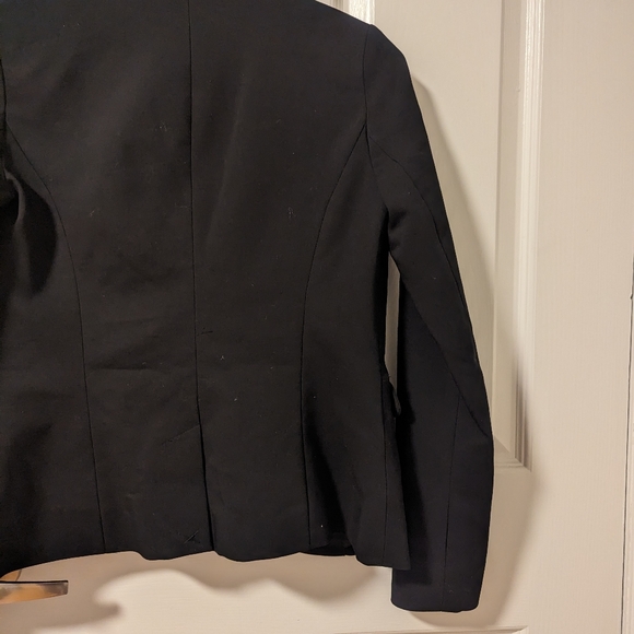 Ricki's Black One-Button Cotton Blend Stretchy Blazer (Size 0) - Picture 8 of 12